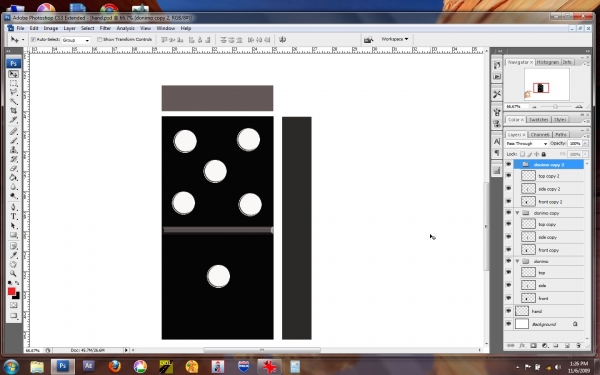 Creation of domino: Step 10